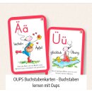 OUPS Buchstabenkarten - Buchstaben lernen mit Oups