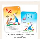 OUPS Buchstabenkarten - Buchstaben lernen mit Oups