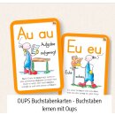 OUPS Buchstabenkarten - Buchstaben lernen mit Oups